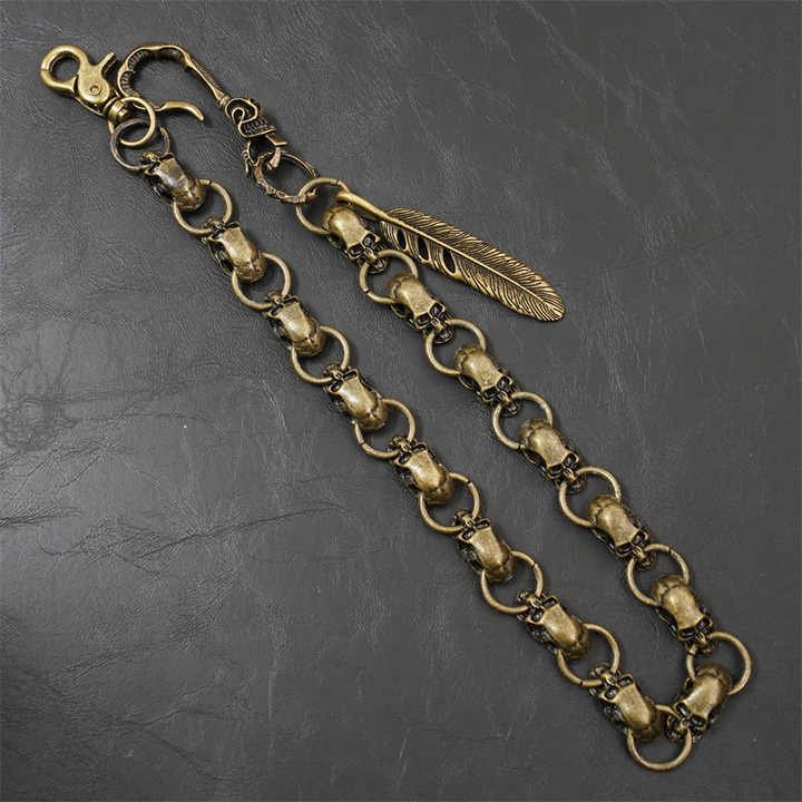 New Hip Hop Western Punk Wallet Chain Gothic Chunky Trouser Pants Chains Halloween Metal Heavy Duty Jean Pocket Skull Chains - 图片 2