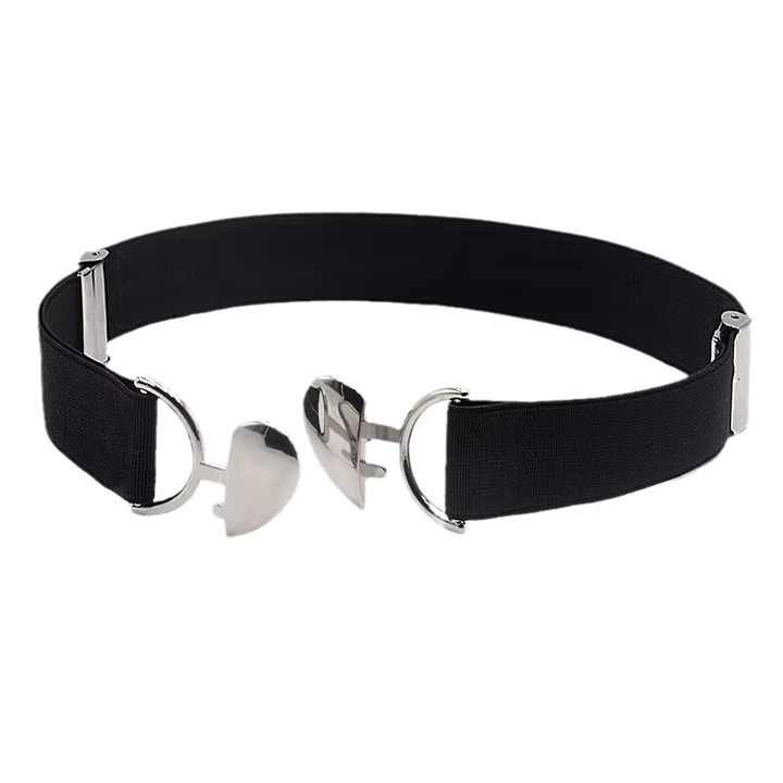 Designer Stretch Adjustable Belts for Girls Boys Back to School Supplies Heart Buckle Elastic Strength Belts for Kids Students - 图片 4