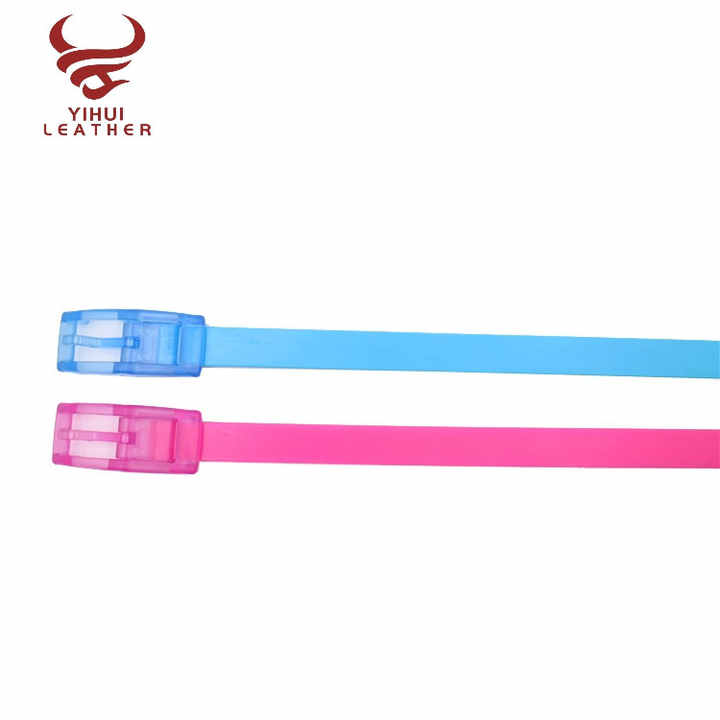 Hot Wholesale Children Silicone Belts Colorful Plastic Belt for Kids - 图片 5