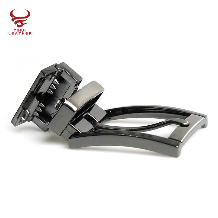 Custom Logo Simple Clip Reversible Pin Buckles Hardwares for Leather Belt Metal Alloy 35mm Prong Belt Buckle for Men - 图片 3