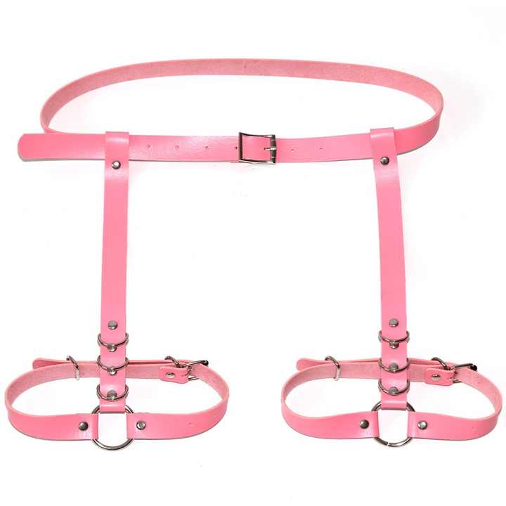 OEM Belts Women 2020 Sexy Harness Belt PU Leather Suspenders Leg Garters Belt - 图片 4