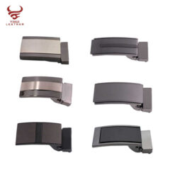 Custom logo Zinc Alloy Men's Belt Buckles Plain Plate Buckle With Teeth 25mm Side Belt Buckle for Leather Belts Men