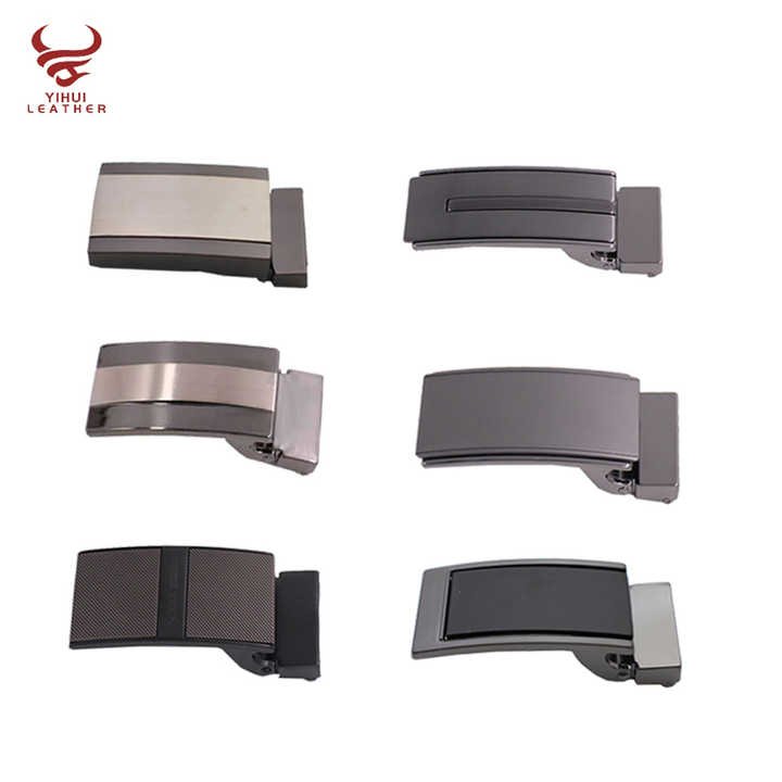 Custom logo Zinc Alloy Men's Belt Buckles Plain Plate Buckle With Teeth 25mm Side Belt Buckle for Leather Belts Men