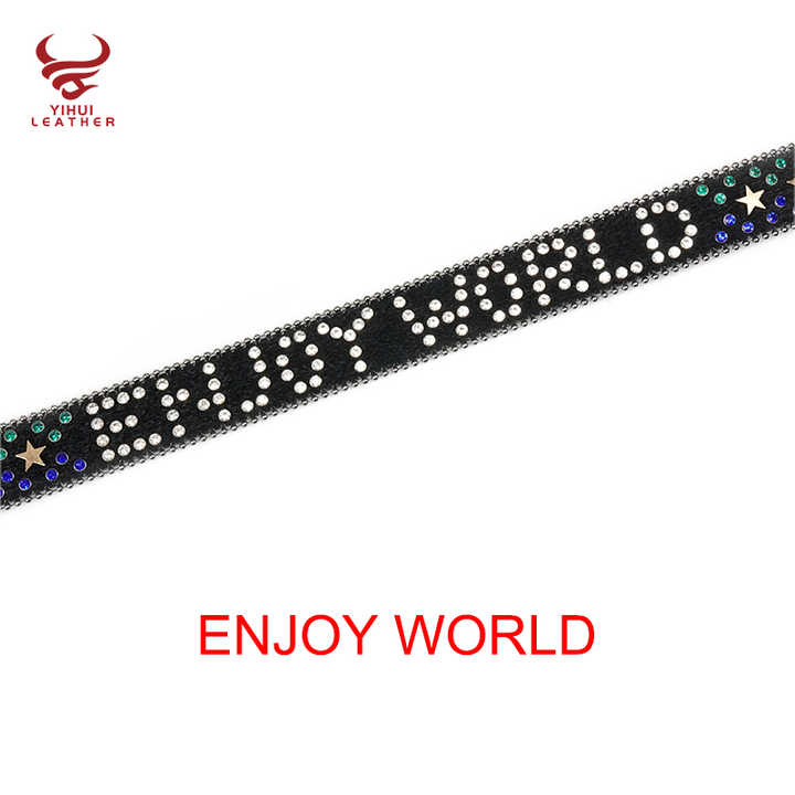 Custom Fur Belt Body Rivet BB Belt Strap Designer Shiny Star Buckle Diamond studded Black Rhinestone Belts Strap for Men Women - 图片 4