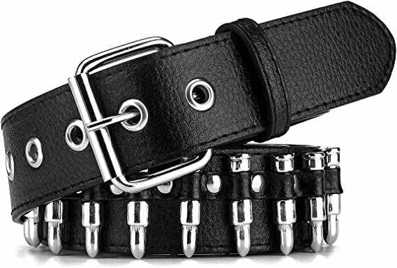 Custom Metal Punk Rock Rivet Belt With Bright Pyramid Studded Personalized Black PU Leather Belts for Hip Hop Women Men Jeans - 图片 3