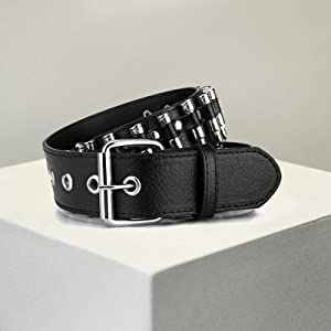 Custom Metal Punk Rock Rivet Belt With Bright Pyramid Studded Personalized Black PU Leather Belts for Hip Hop Women Men Jeans - 图片 6