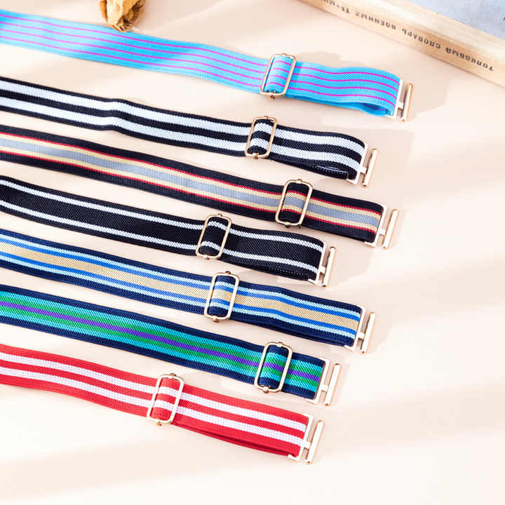 Elastic Belt Kindergarten Canvas Boy and Girl Scout Training Children's Student Belt Elastic Belt Width 2.5cm - 图片 3