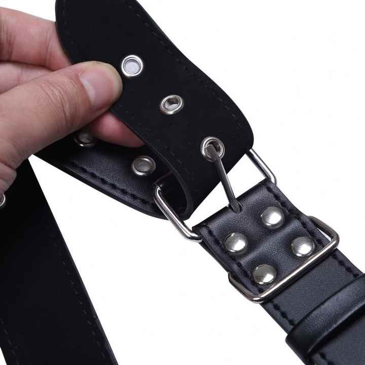 New Black PU Sexy Punk Chest Belt Clubwear Costume Body Harness Belt Gay Leather Body Chest Harness for Man - 图片 4