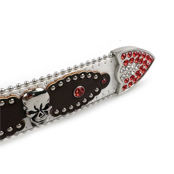 Fashion Vintage Faux Leather Belts for Jeans Pants Punk Accessories Gothic Handmade Studded Rivet Y2k Belts for Cowboys Cowgirls - 图片 5