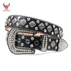 Custom 2025 New Designer Pin Buckle Diamond Belts Bling Bling Rhinestone Pants Belt for Women Crystal Studded Cross Rivets Belts