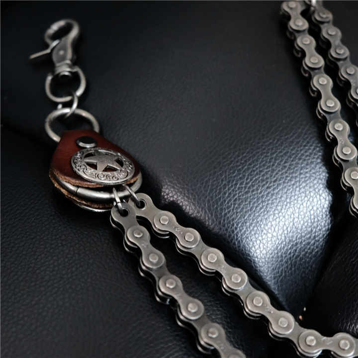 Hip Hop Biker Wallet Chain Western Heavy Duty Pants Keychain Manufacture Wholesale Metal Chunky Bullet Jeans Pocket Chains Belt - 图片 3