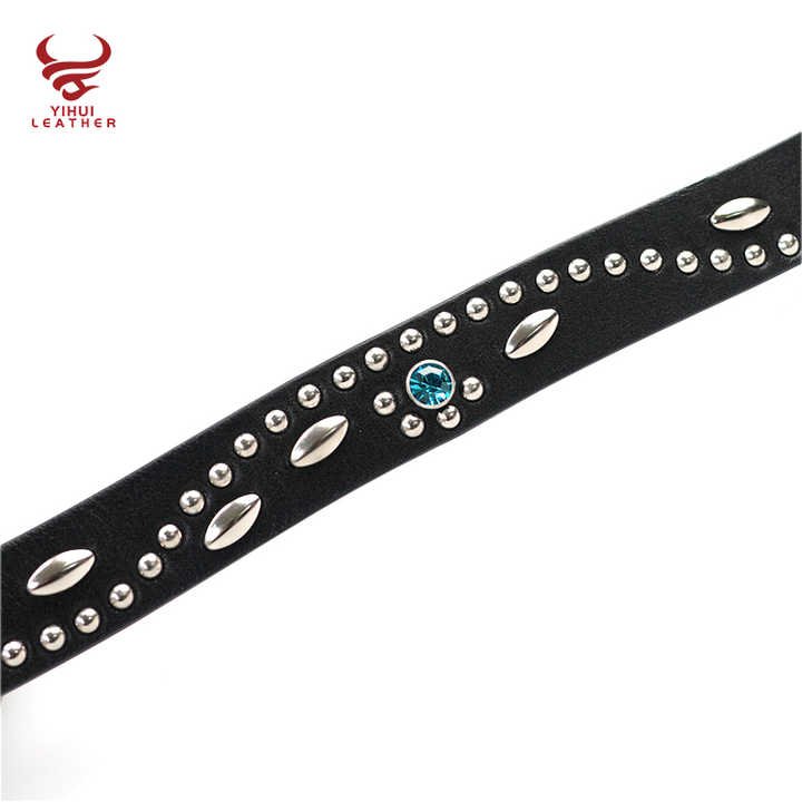 Custom 2025 New Designer Studded Flower Belts Top Grain Leather Pants Belt Women Novelty Studded Rivets Belts with Roller Buckle - 图片 6