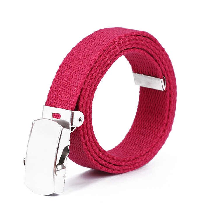 Wholesale 25mm Width Children's Belt Trend Fashion Kids Universal Pants Thickened Roll Buckle Canvas Belt Boys - 图片 4