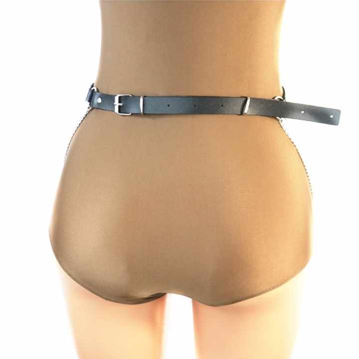 Erotic BDSM Sex Toys for Couples Leather Leg Bondage Body Harness Lingerie Goth Belt for Women - 图片 4