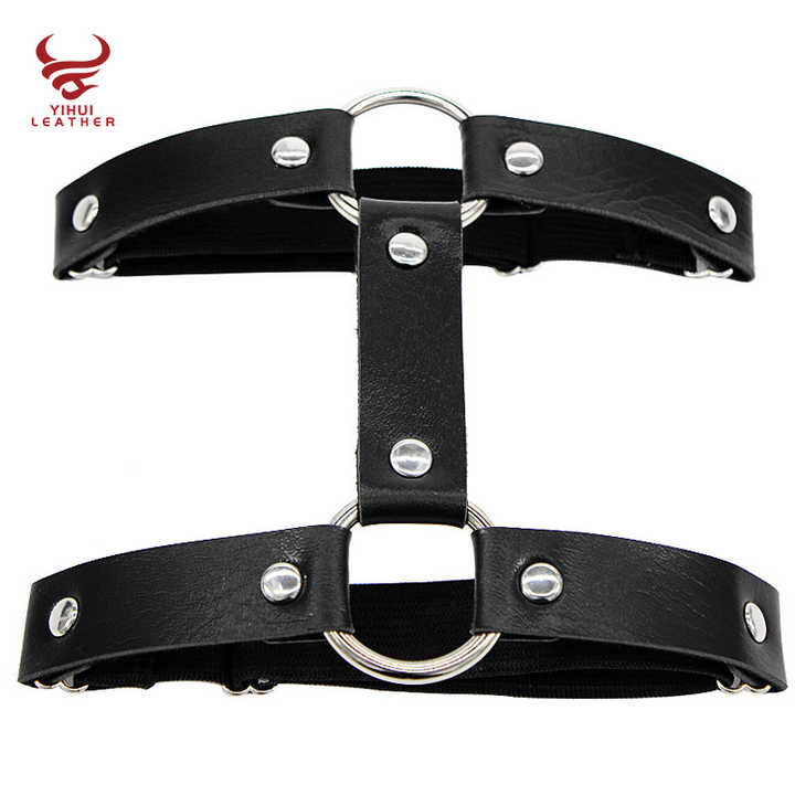 Fashion Punk Leg Harness Garter Belts Goth Ladies Bondage PU Sexy Chastity Belt Plus Size Garters Belt
