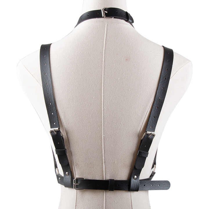 Wholesale Party Body Accessories Chastity Punk Leather Body BDSM Belts Chest Harness Belts for Women and Girls - 图片 6