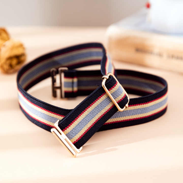 Elastic Belt Kindergarten Canvas Boy and Girl Scout Training Children's Student Belt Elastic Belt Width 2.5cm - 图片 4