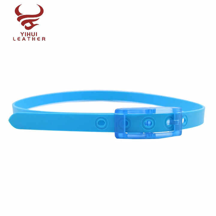 Hot Wholesale Children Silicone Belts Colorful Plastic Belt for Kids - 图片 4