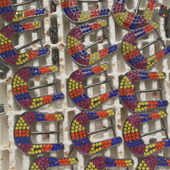 Wholesale Fashion Rhinestone Buckle Sets Punk Crystal Western Cowboy Various Colors Alloy Big Belt Buckle Manufacturers