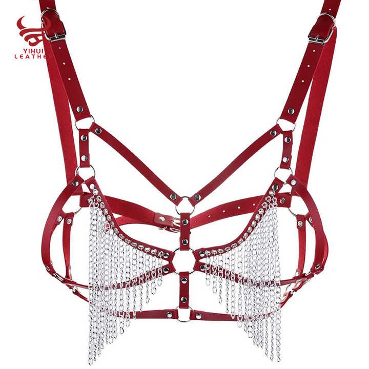 Women Sexy Lingeries Harness Belt Sexy Chastity Bold Belt Garter Chest Body Clear Sex Toy Corset Belt - 图片 3