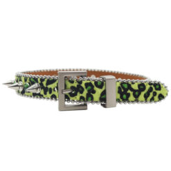 Designer Adjustable Sparkly Crystal Rivet Pet Belt Sparkly Crystal Leather Piked Puppy Collar Studded Rhinestone Dog Collar