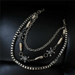 Key Chains for Hip Hop Rock Jean Gothic Cool Western Trousers Pocket Belt Biker Skull Wallet Chains Pants Chain for Men Women