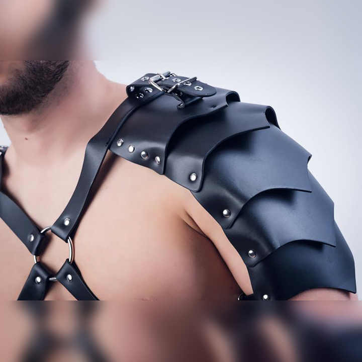 2023 New Fashion Sexy Black Bondage Chastity Belts Rave Costumes PU Leather Body Harness Belt for Man - 图片 3