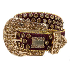 New Designer Crystal Bling Bling BB Belts for Boys studded Diamond Belt Luxury Big Buckle Short Fur Rhinestone Belt for Rockstar