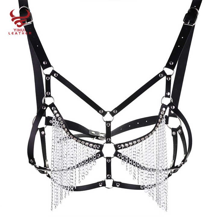 Women Sexy Lingeries Harness Belt Sexy Chastity Bold Belt Garter Chest Body Clear Sex Toy Corset Belt - 图片 2