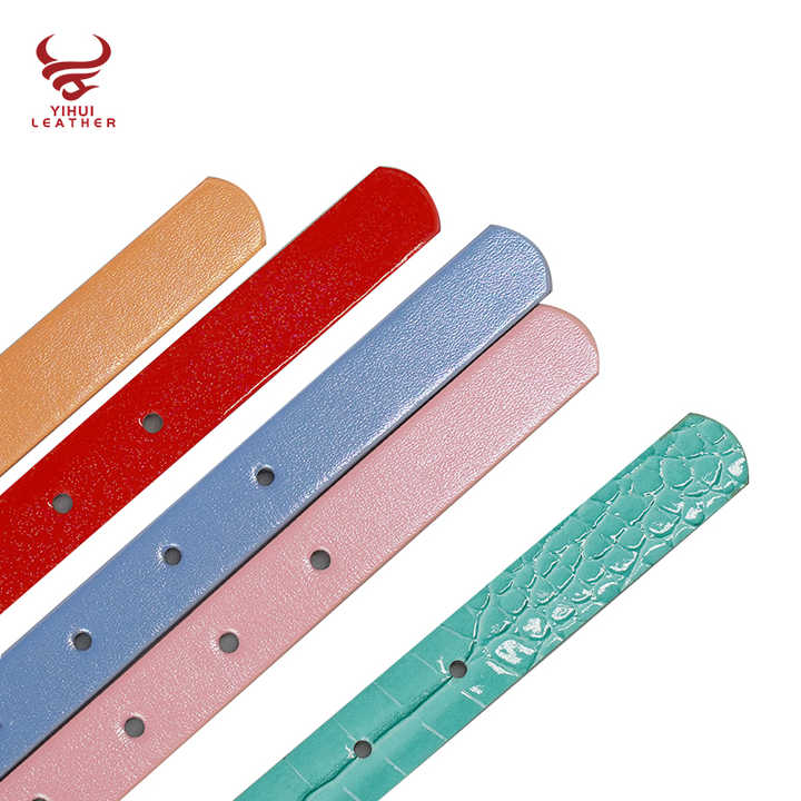 Designer New Crystal Leather Girls Chains Belts studded Rhinestone Belt Heart Buckle Colorful Leather Big Diamond Belts for Kids - 图片 3