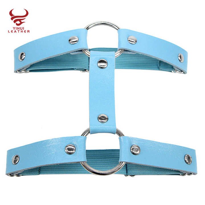 Fashion Punk Leg Harness Garter Belts Goth Ladies Bondage PU Sexy Chastity Belt Plus Size Garters Belt - 图片 4