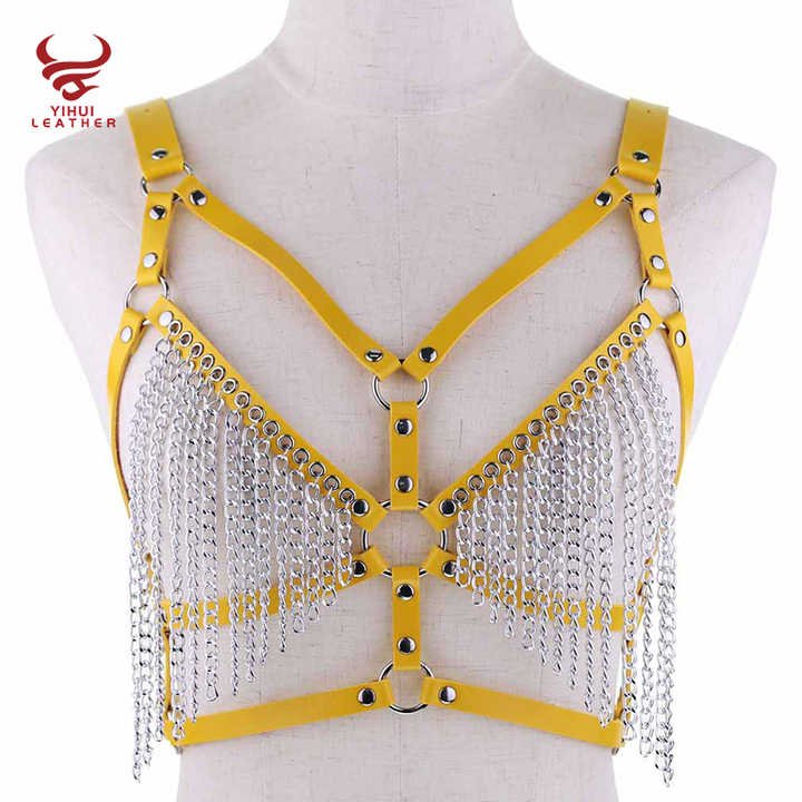 Women Sexy Lingeries Harness Belt Sexy Chastity Bold Belt Garter Chest Body Clear Sex Toy Corset Belt - 图片 6