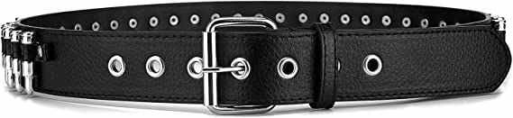 Custom Metal Punk Rock Rivet Belt With Bright Pyramid Studded Personalized Black PU Leather Belts for Hip Hop Women Men Jeans - 图片 4