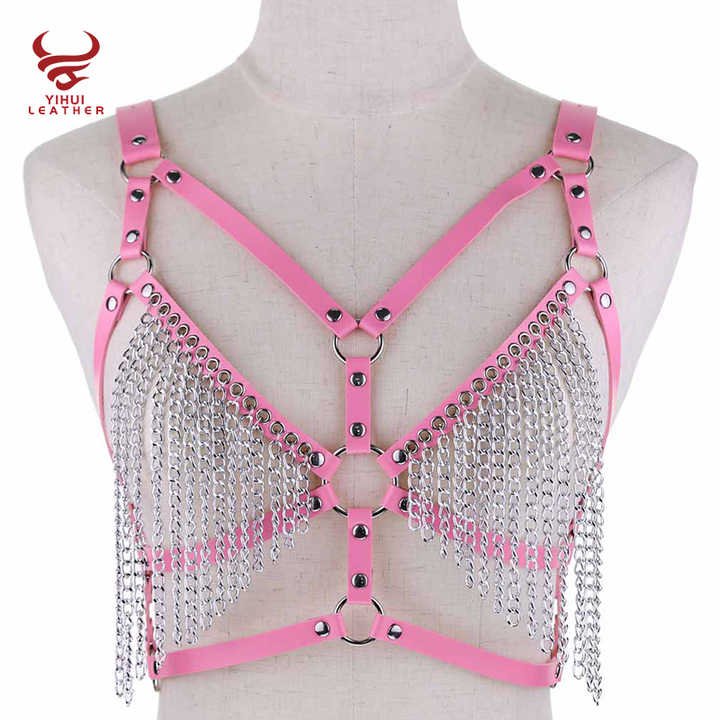 Women Sexy Lingeries Harness Belt Sexy Chastity Bold Belt Garter Chest Body Clear Sex Toy Corset Belt - 图片 5