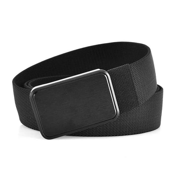 Wholesale Outdoor No Hole Boys Canvas Belt Slide Plastic Magnetic Buckle Waist Belt Webbing Nylon Tactical Belts for Men - 图片 4