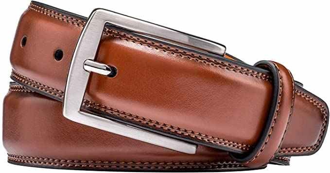 High Quality Classic Design Leather Belt for Business Work Men Leather Belt Alloy Pin Buckle Genuine Leather Belt for Men Pants - 图片 2