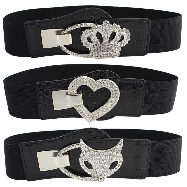 2025 Fashion Plus Size Women Brands Belts No Buckle Wide Cinch Belt Female Elastic Strength Wide Corset Belt for Lady - 图片 4