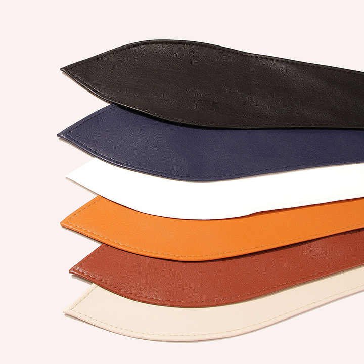 New Wide Cinch Self Tie Wrap Waist Belt Bowknot Waistband for Lady Dress Sweater Wide Soft PU Leather Obi Belt for Women - 图片 2