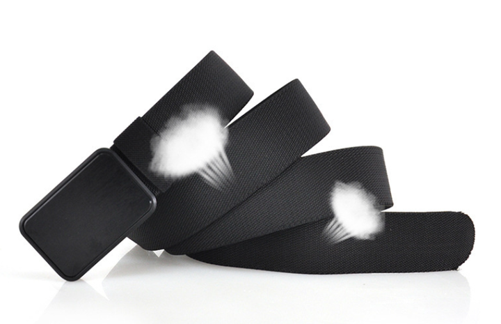 Wholesale Outdoor No Hole Boys Canvas Belt Slide Plastic Magnetic Buckle Waist Belt Webbing Nylon Tactical Belts for Men - 图片 3
