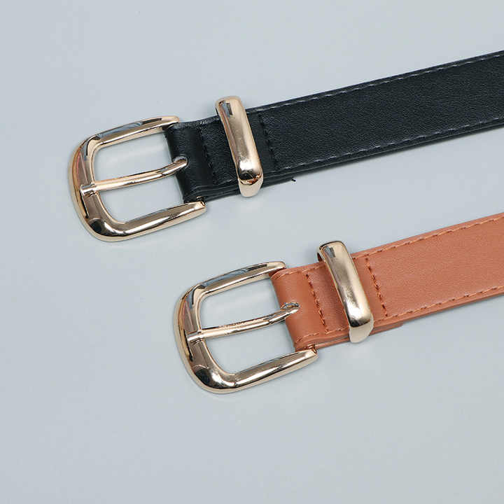 PU Leather Stud-Detailed Buckled Belt Rivet Jean Pants Rock Metal Belts Punk Studded Plus Black Eyelet Belt for Fashion Girls - 图片 4