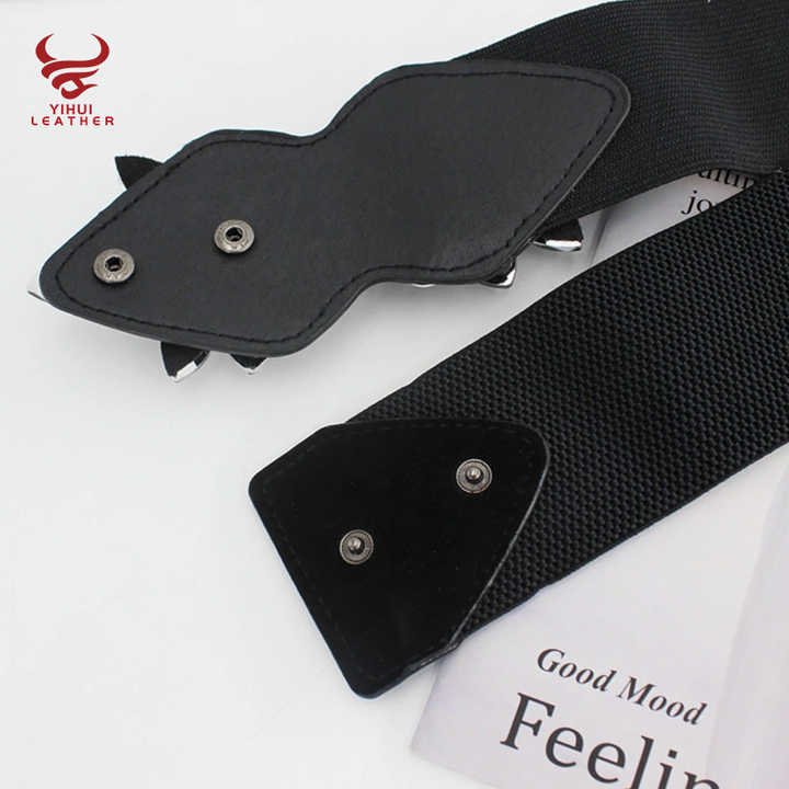 Wide Dressy Belt Plus Size Women Fancy Dress Waist Accessories for Girls Crystal Rhinestone Stretch Flower Rose Belt for Women - 图片 4