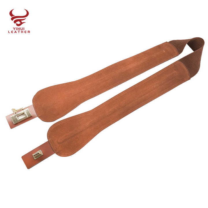 2022 New Fashion Suede Leather Female Dress Wide Waist Belts Leather Women Belt With Key Lock Buckle - 图片 2