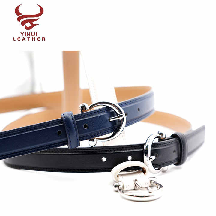 Wholesale Hot Faux Leather Slim Waist Belt PU Women Fashionable Leather Belts - 图片 2