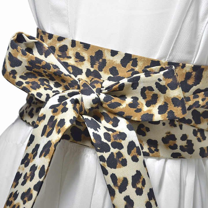 Custom Sexy Snake Plus Size Ladies Dress Leopard Belt Big Waist Solid PU Leather ultra Wide Women OBI Belts - 图片 5