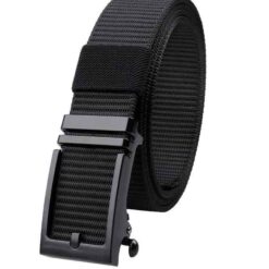 New Product Golf Casual Nylon Web Men's Belts for Men Jeans Shorts Adjustable Automatic Ratchet Buckle Nylon Tactical Belt Mens