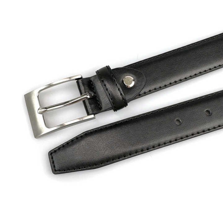 Wholesale Pin Buckle Genuine Leather Strap for Men Casual 100% Cow Leather Uniform Men Trouser Belt With Single Prong Buckle - 图片 5