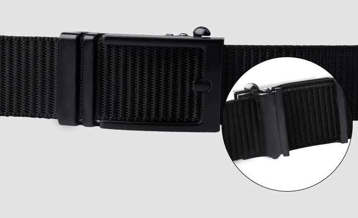 New Product Golf Casual Nylon Web Men's Belts for Men Jeans Shorts Adjustable Automatic Ratchet Buckle Nylon Tactical Belt Mens - 图片 3