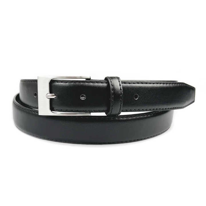Wholesale Pin Buckle Genuine Leather Strap for Men Casual 100% Cow Leather Uniform Men Trouser Belt With Single Prong Buckle - 图片 2