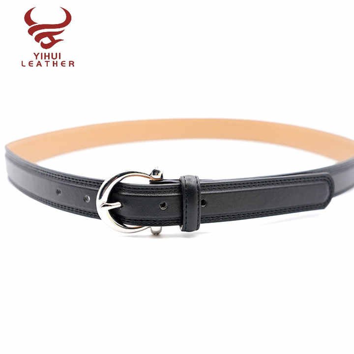 Wholesale Hot Faux Leather Slim Waist Belt PU Women Fashionable Leather Belts - 图片 4