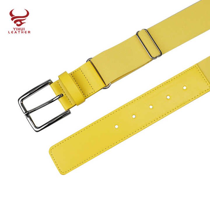 Wholesale Adult and Youth Softball Uniform Belts PU Leather Belt Elastic Stretch Braided Baseball Golf Belt for Men and Women - 图片 2